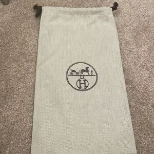 Hermes dust bag 7.5” x 13.5”
